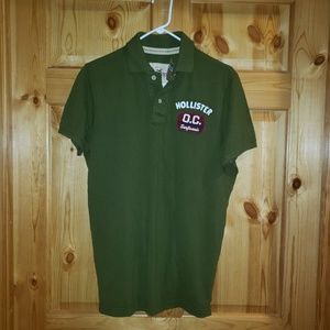 NWT Men's Hollister polo green size L